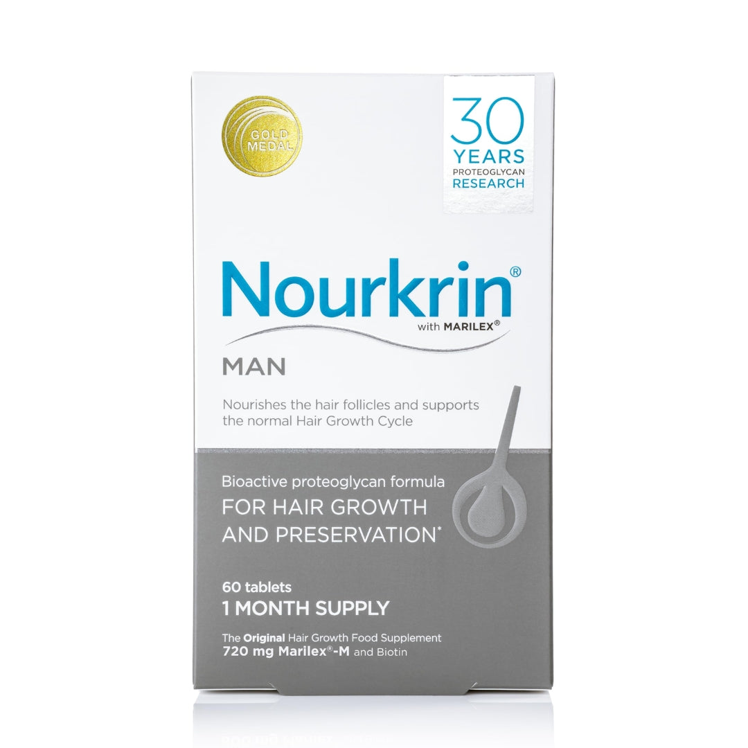 Boîte du complément alimentaire Nourkrin Man 60 comprimés