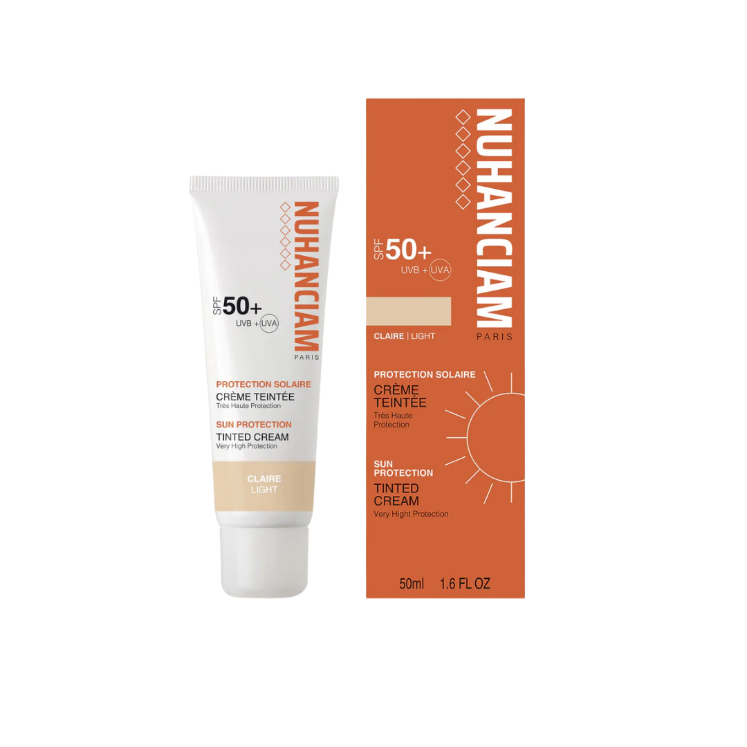 Nuhanciam écran solaire teinté claire SPF50+ 50 ml, tube