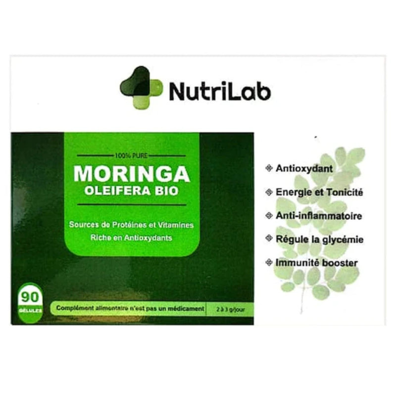 Nutrilab Moringa Oleifera Bio 500 mg – 90 Cápsulas
