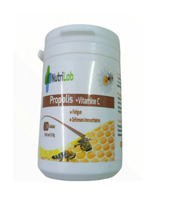 Nutrilab Propolis + Vitamine C 30 gélules – boîte