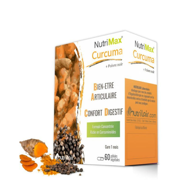 Nutrimax Cúrcuma + Pimienta Negra 60 Cápsulas
