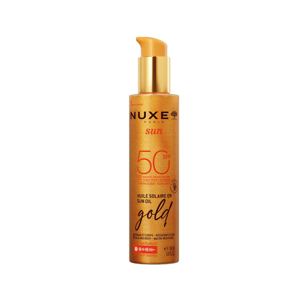 Nuxe Sun huile solaire or SPF50 150 ml – flacon