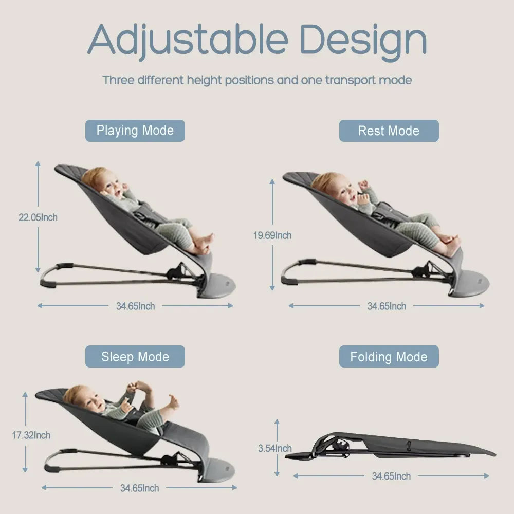 OHYOBABY Transat Baby Bouncer – Gris