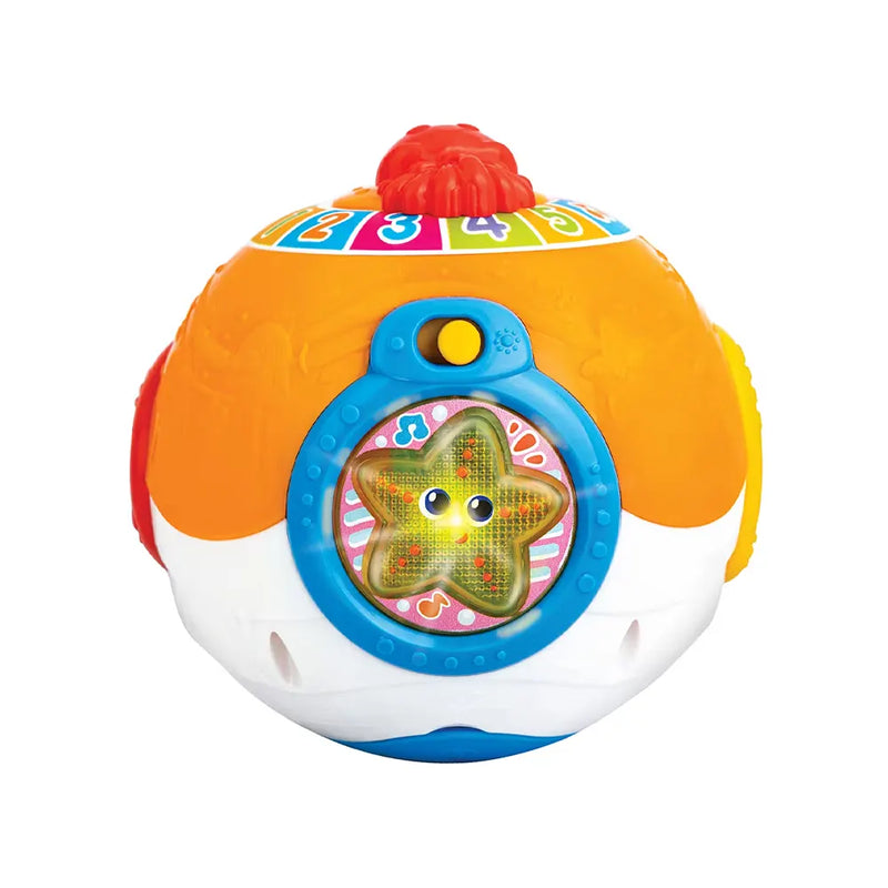Winfun Vibrating Musical Ocean Ball Orange - 6M+