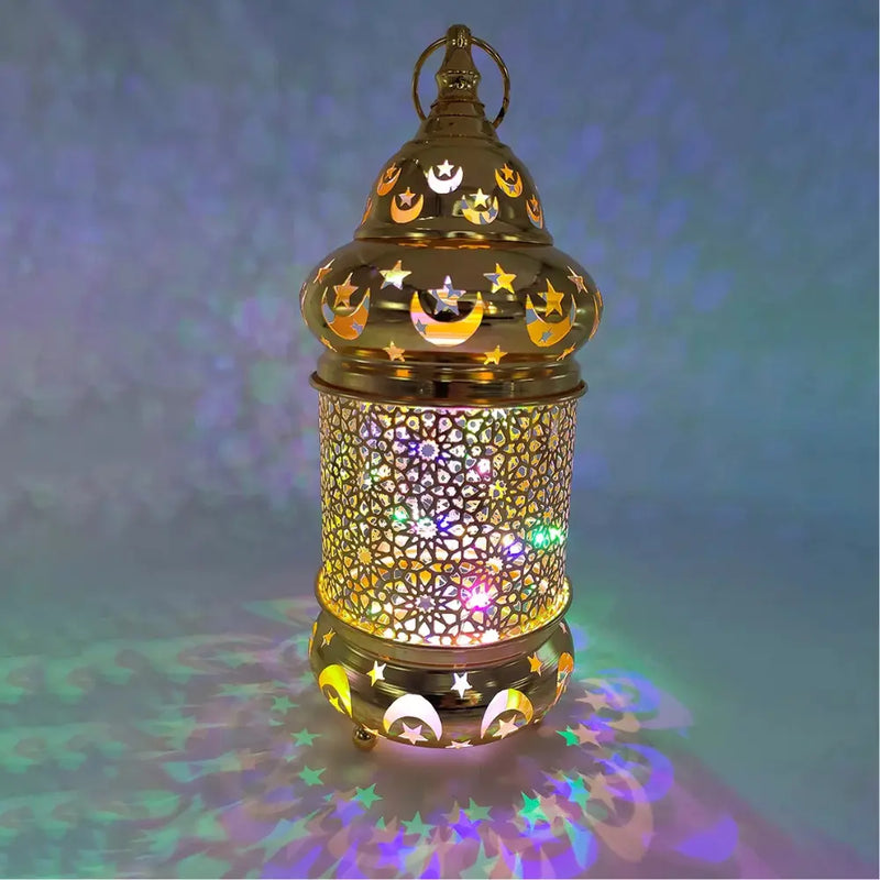 Gold Metal Lamp Ornament – LED