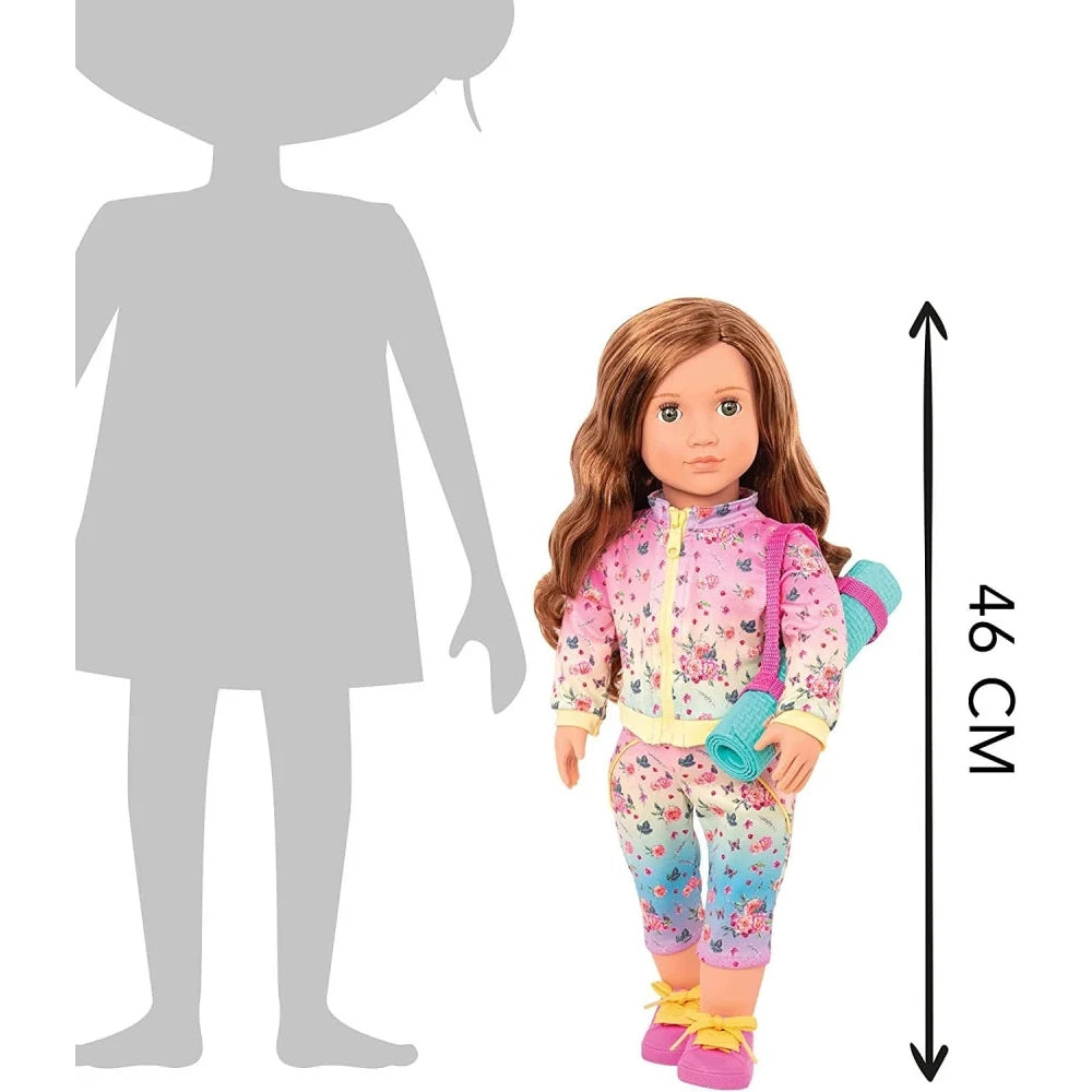 Our Generation Poupée avec Tenue & Tapis de Yoga 46cm 3A+ - Lucy Grace