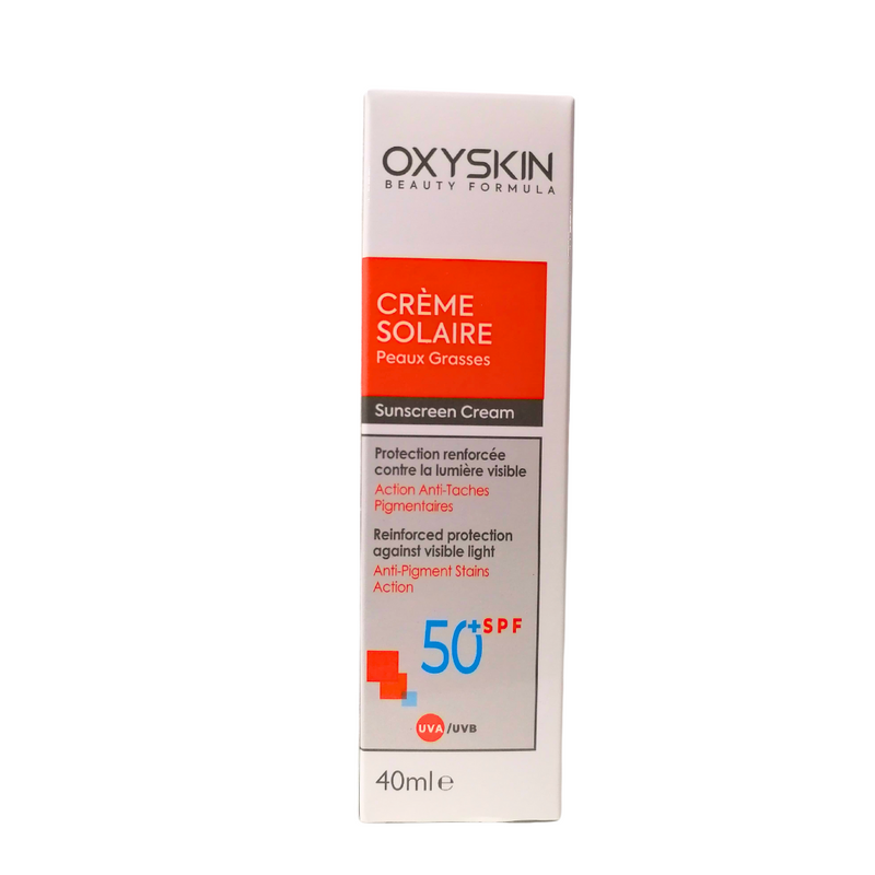 Oxyskin Protector Solar Piel Grasa spf50+ 40ml