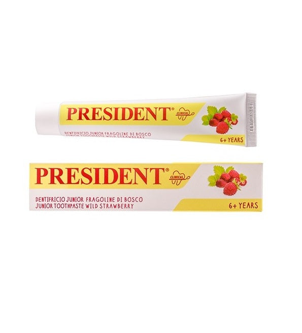 Pasta de dientes President Junior 6+ de fresa