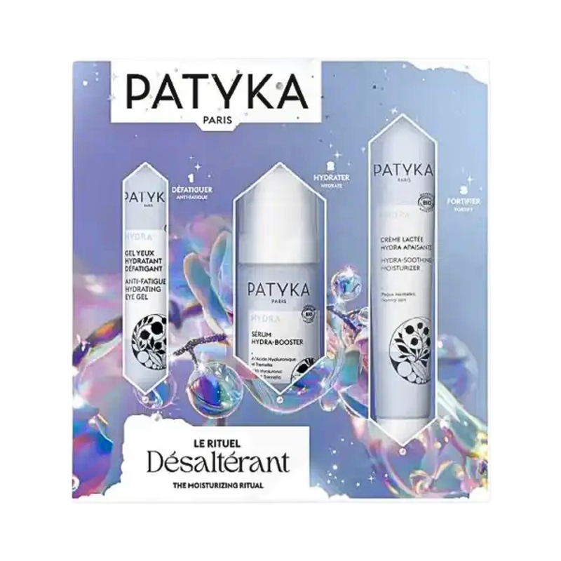 باتيكا مجموعة Le Rituel Désaltérant – جل العينين + سيروم Hydra Booster + كريم حليبي