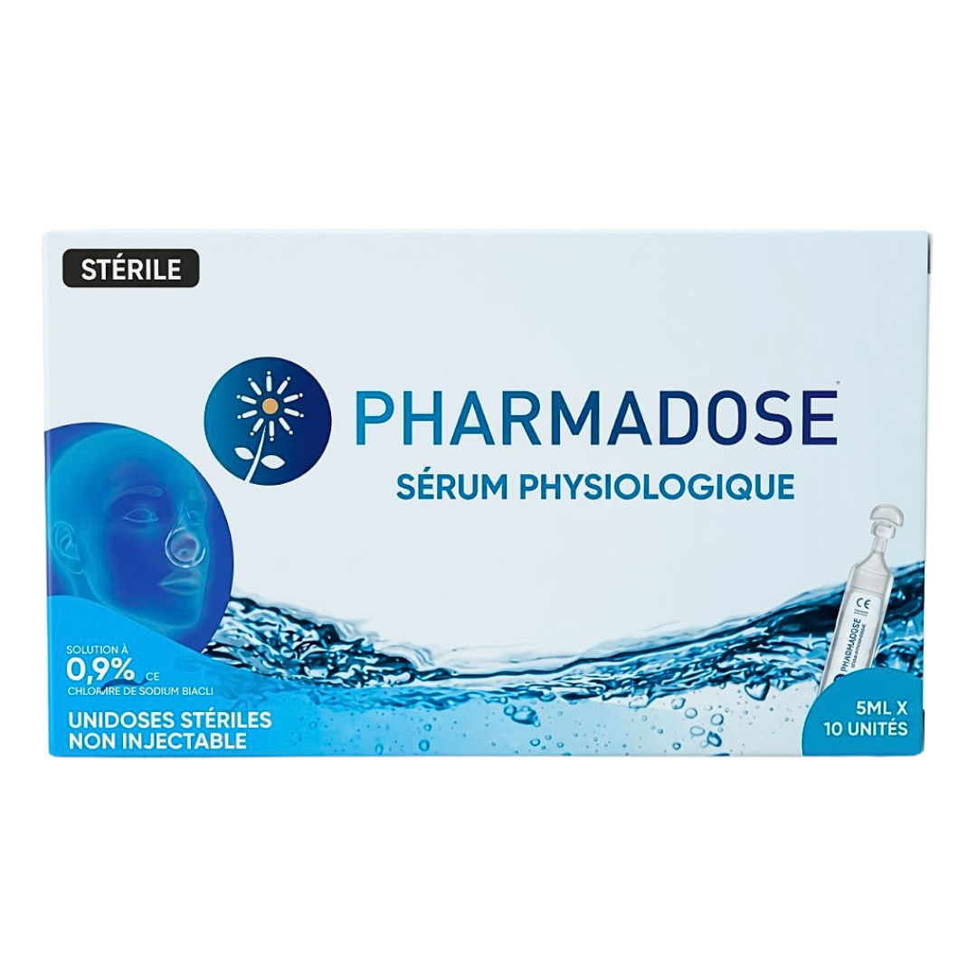 Pharmadose sérum physiologique – boîte de 10 unidoses de 5 ml