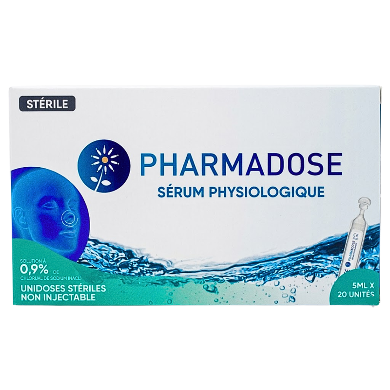 Pharmadose محلول ملحي فيزيولوجي علبة 20×5 مل