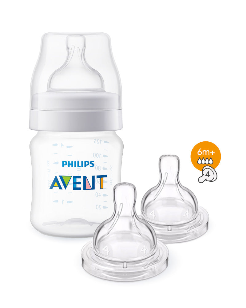 Oferta: Biberón anticólicos Philips Avent 125ml = 2 tetinas anticólicos 6M+ gratis