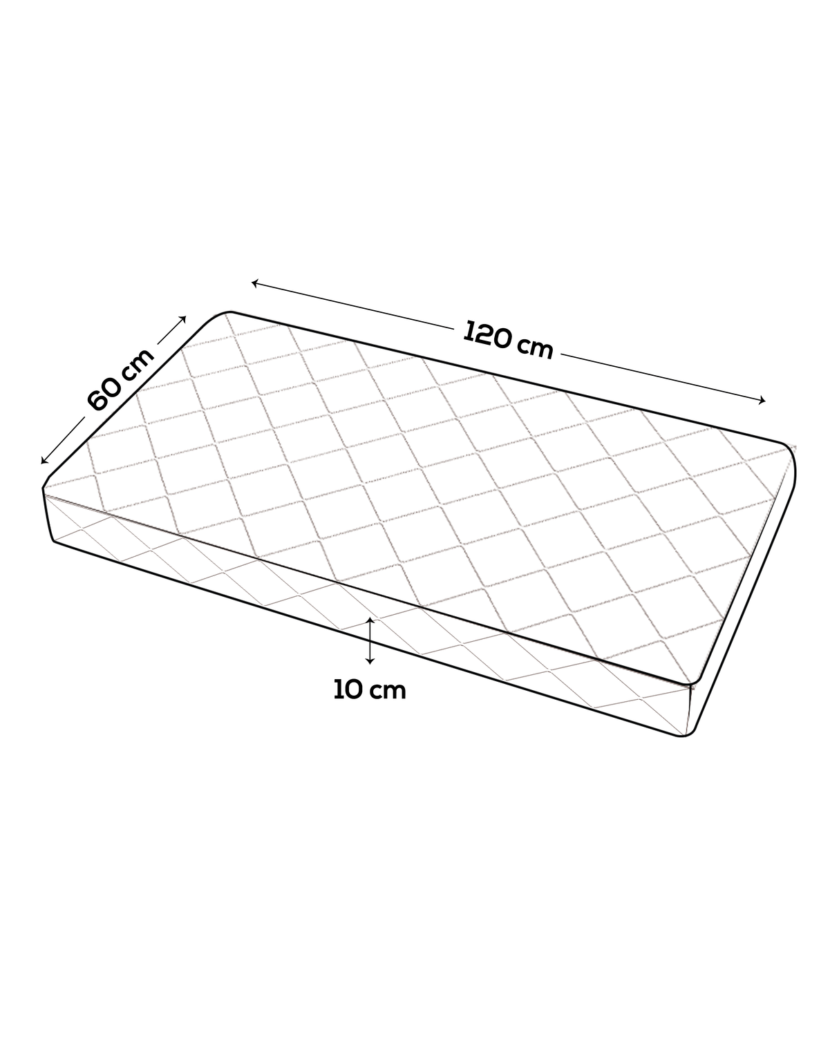 Wlidaty Home Matelas Premium pour Bébé Medidorsal 60x120 cm