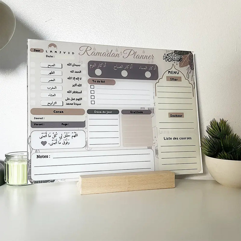 O Rayon Des Kids Ramadan Planner Seguimiento espiritual y menú diario