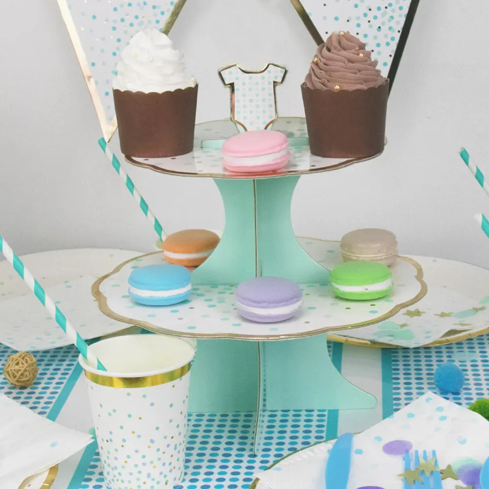 Présentoir à Gâteaux Baby Blue