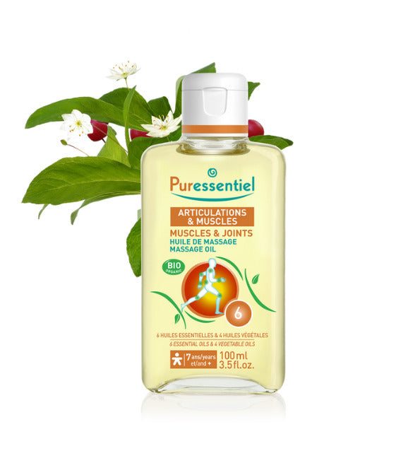 Flacon d’huile de massage Effort Puressentiel Articulations & Muscles 100 ml