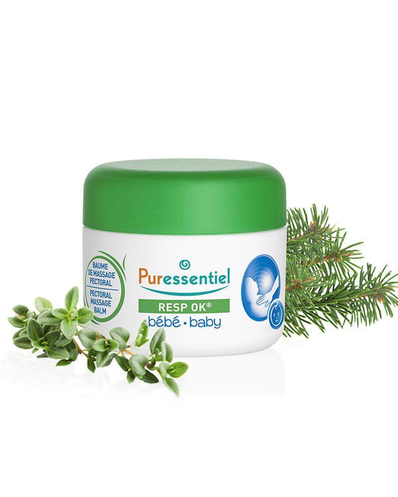 Bálsamo de masaje para el pecho del bebé Puressentiel (6 meses o más) - 30 ml