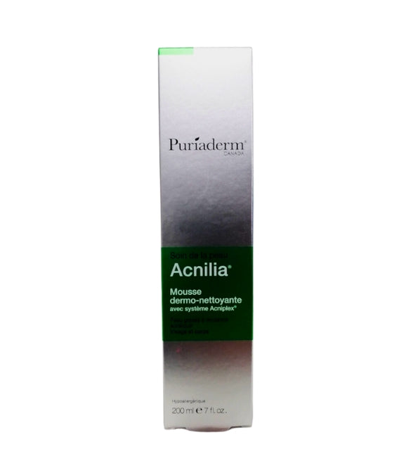 Puriaderm Acnilia mousse nettoyante 200 ml - flacon