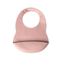 YUMMY Bavoir en Silicone avec Poche 4M+ - Rose Blush
