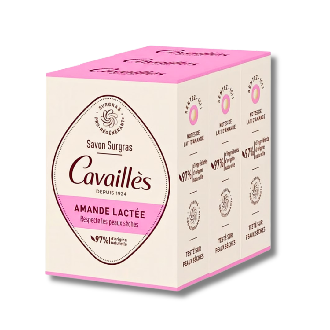 Rogé Cavaillès Jabón Sobregraso Almendra Láctea – Trío 200g