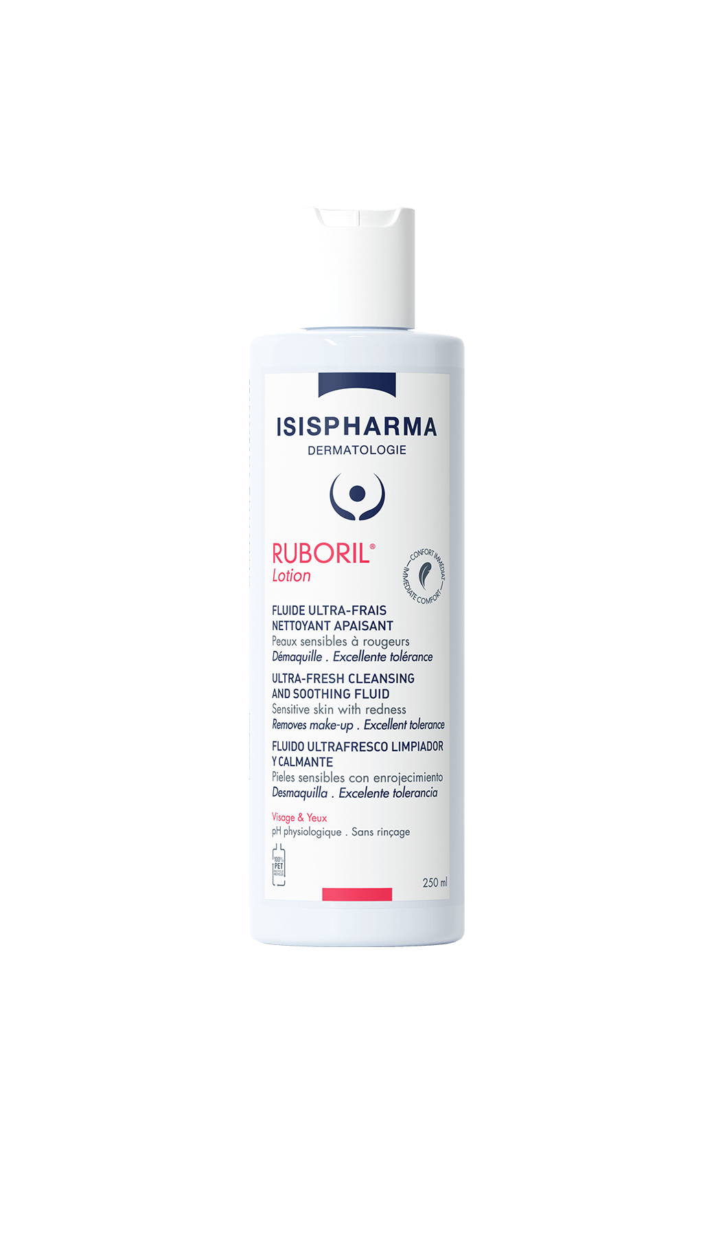 Isispharma Ruboril Lotion lait démaquillant apaisant 250 ml – flacon