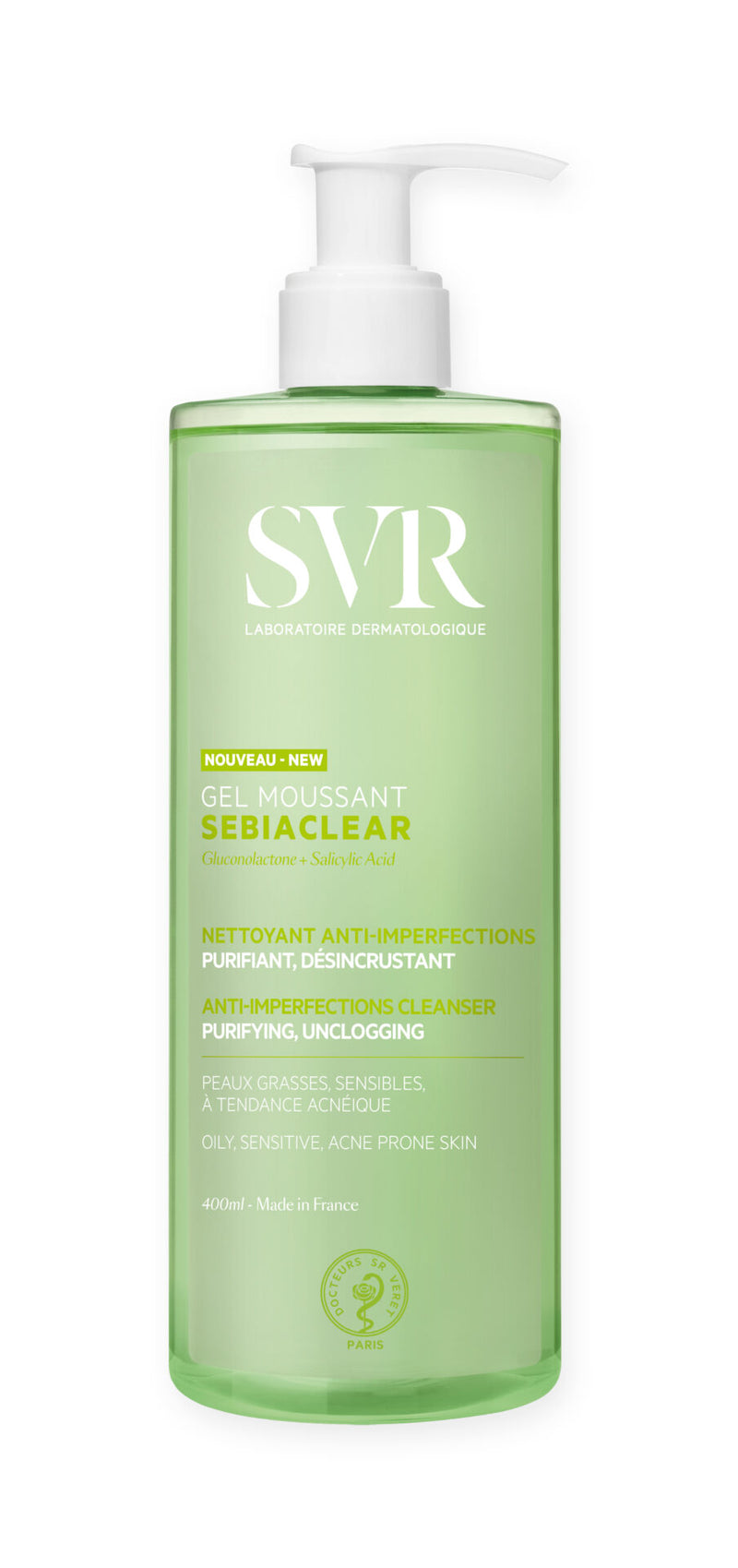 SVR SEBIACLEAR Gel Espumoso 400 ML