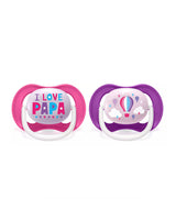 Avent Lot de 2 Sucettes Orthodontiques Ultra Air Happy 6-18m Fille