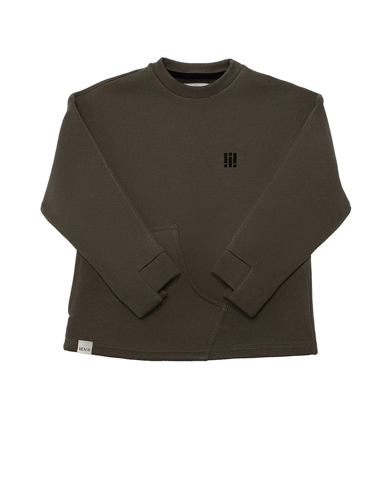 Ben B Collection Organic Cotton Unisex Sweatshirt - Khaki