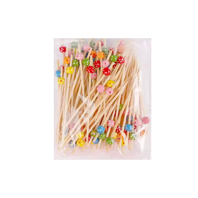 Decorative Bamboo Skewers - Colored