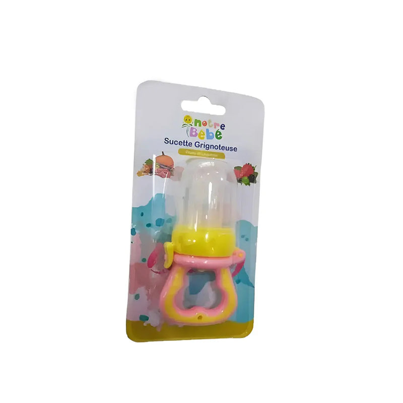 Notre Bebe Teething Feeder Fruits & Vegetables +12m Second Stage - Pink