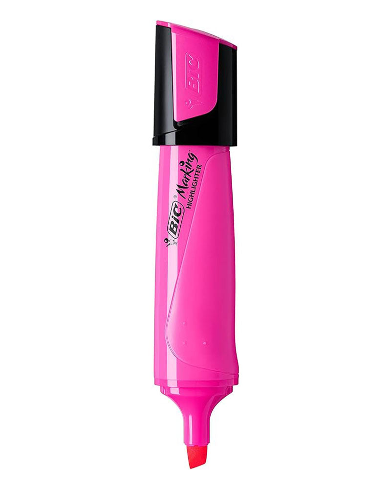 Marking Bic Fluorescent Surligneur Pointe biseautée - Rose