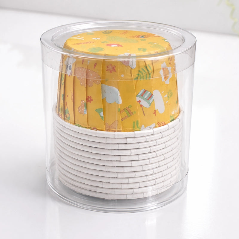 Molde de Papel para Cupcakes x12 - Amarillo