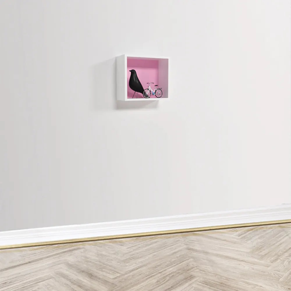 Wlidaty Home Cube Mural Fond Rose 23x23 cm