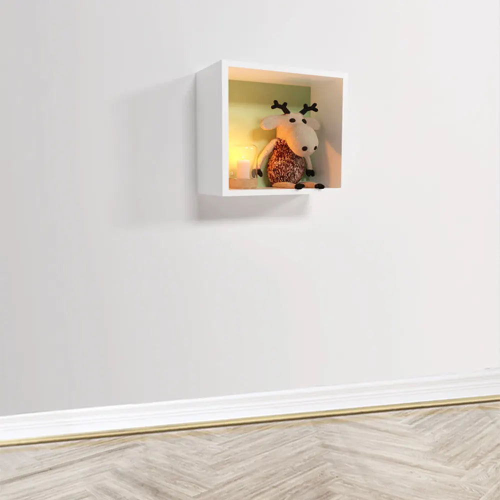 Wlidaty Home Cube Mural Fond Jaune 18x18 cm