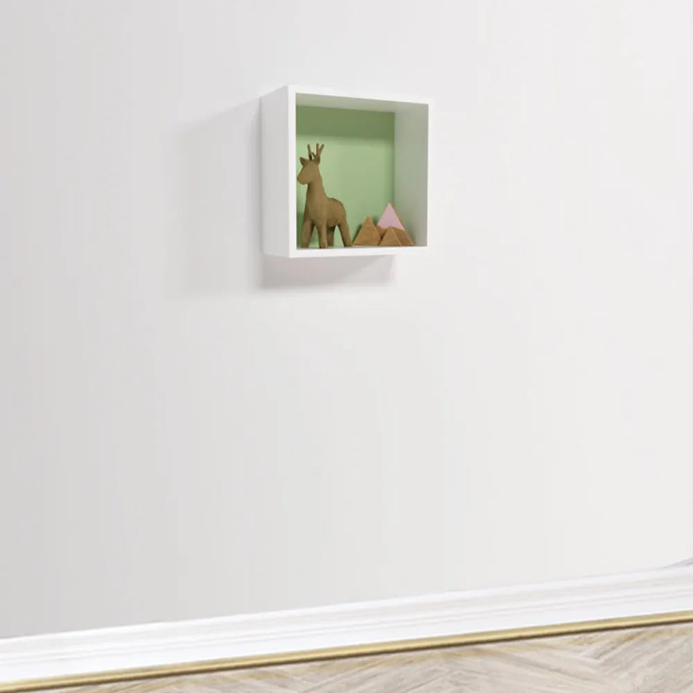 Wlidaty Home Cube Mural Fond Vert 23x23 cm