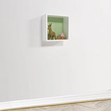 Wlidaty Home Cube Mural Fond Vert 30x30 cm