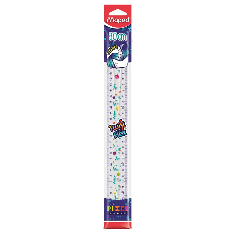 Regla flexible Maped Twist'n Flex en blíster - 30 cm