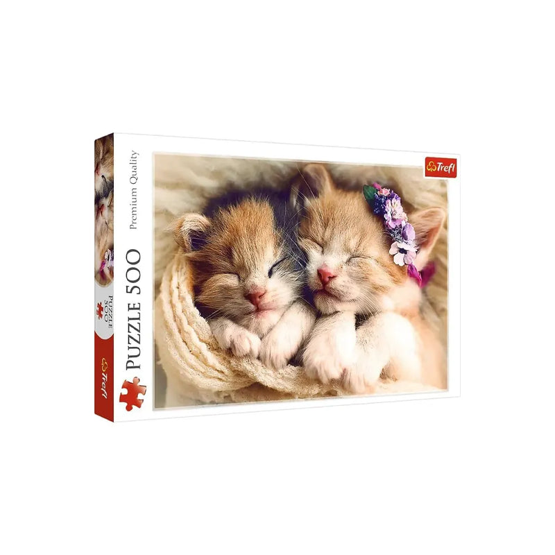 Trefl Sleeping Kittens 500 Piece Puzzle - 10A+