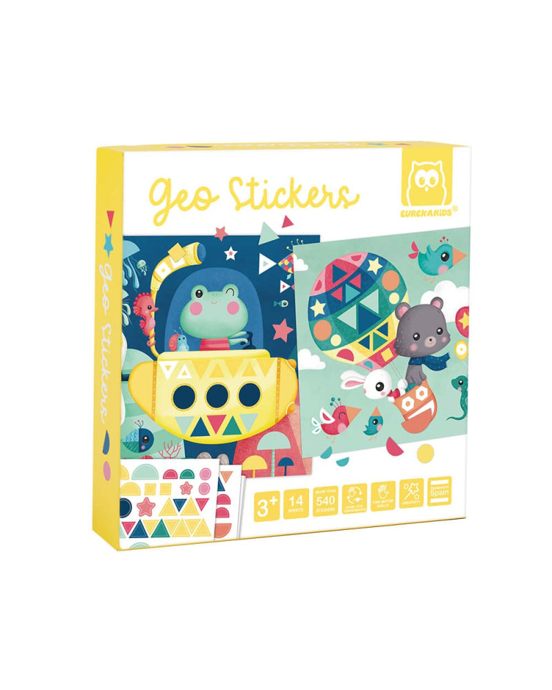 Eurekakids - Kit de pegatinas Geo 3 años+