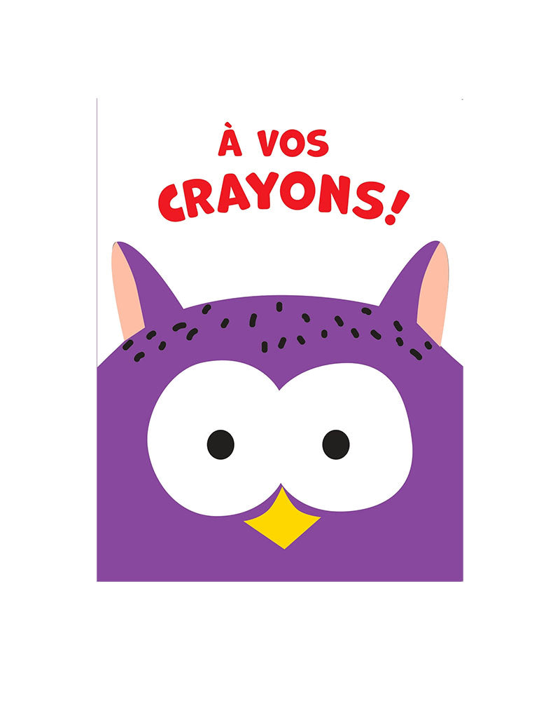Plume Univers A Vos Crayons - Hibou