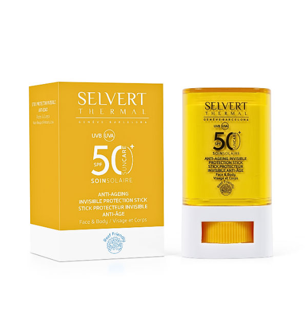 Selvert Barra de Protector Solar Mineral SPF50+ Antiedad 15 ml