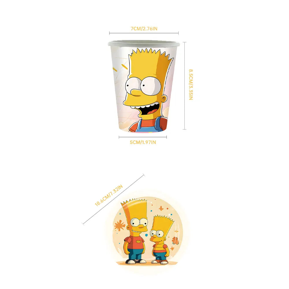 Pack de Cumpleaños 51 Piezas - Los Simpson