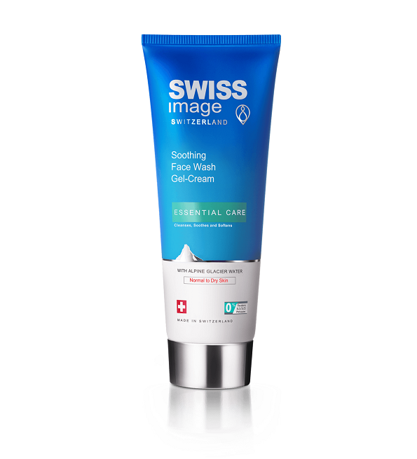 Gel-crème lavant apaisant Swiss Image Essential Care 200 ml – flacon