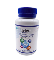 Boîte Spirit Sélénium Zinc Vitamines A, C, E 60 gélules