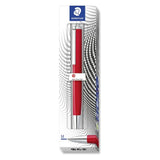 Staedtler Stylo-Bille Triangulaire Rouge - Bleue