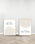 Set de 2 Cuadros Decorativos - Inicio | Final - Madera