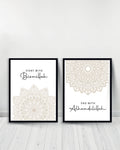 Set de 2 Cuadros Decorativos - Inicio | Final - Negro
