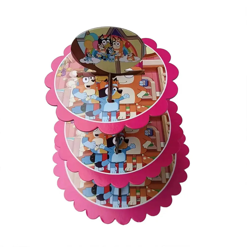 Soporte para Tartas 34 x 33 cm Rosa - Bluey