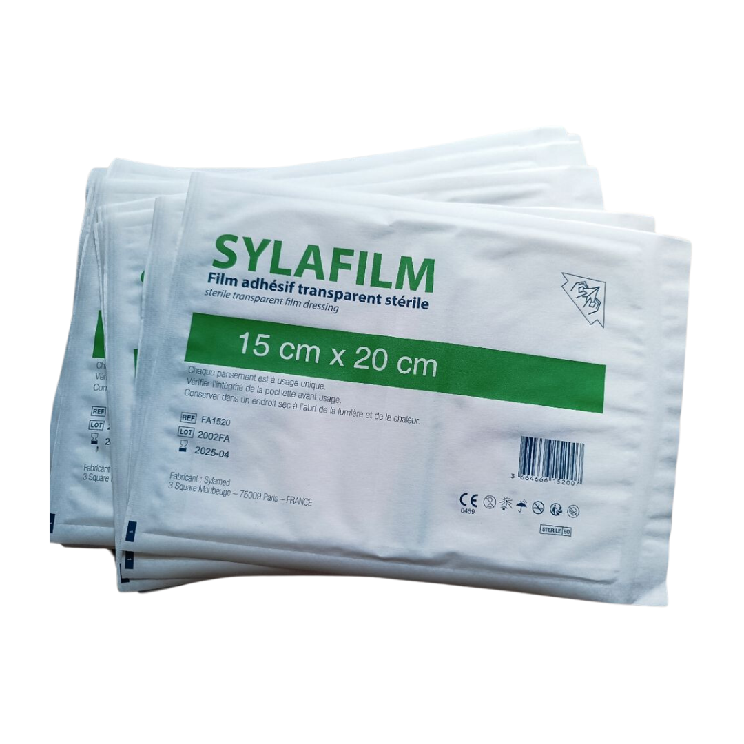 Sylafilm film adhésif transparent stérile 15 x 20 cm - emballage