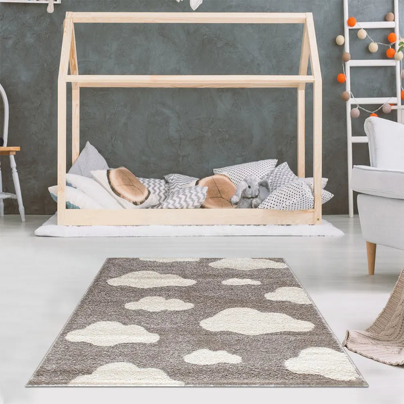 Alfombra Tuman Crema Taupe